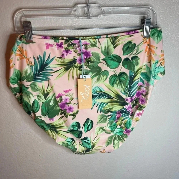 NWT Kona Sol High Waisted Bikini Bottoms Size Large - Picture 2 of 4